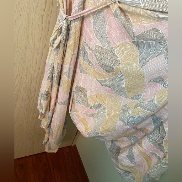 World Market Wide Leg Harem Jumpsuit with tie belt Sz Small Oversized READ - Picture 5 of 15